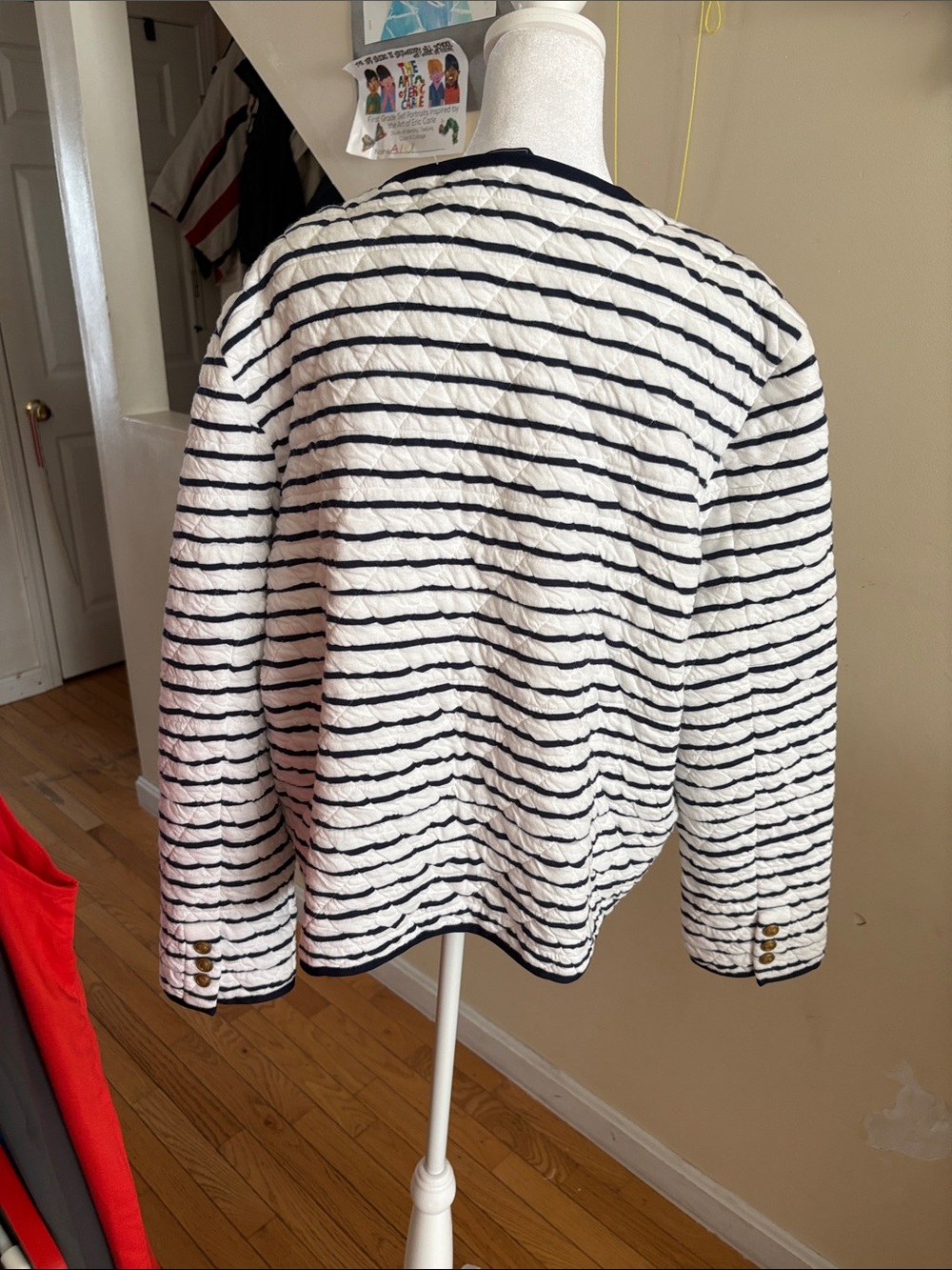Vineyard Vines striped quilted jacket size XL - Picture 3 of 10